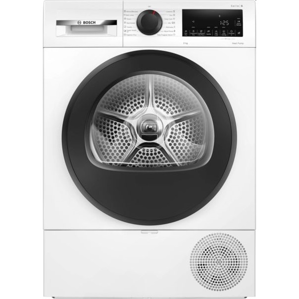 Bosch WQG243DNBY fehér, 9kg, hőszivattyús szárítógép