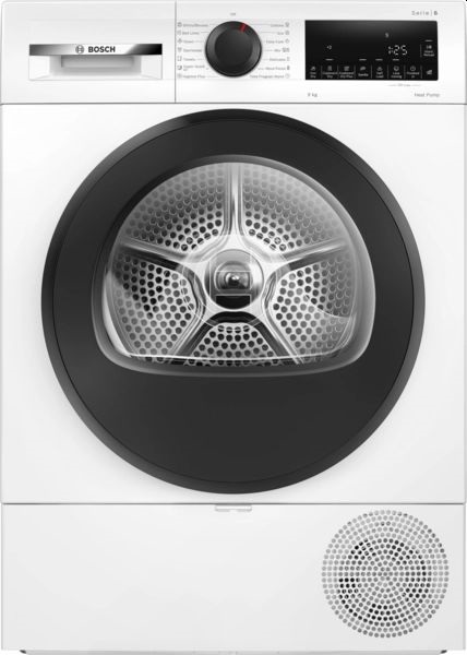 Bosch WQG243DNBY fehér, 9kg, hőszivattyús szárítógép