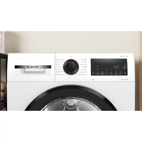 Bosch WQG243DNBY fehér, 9kg, hőszivattyús szárítógép