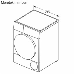 Bosch WQG24591BY fehér, 9kg, hőszivattyús, szárítógép