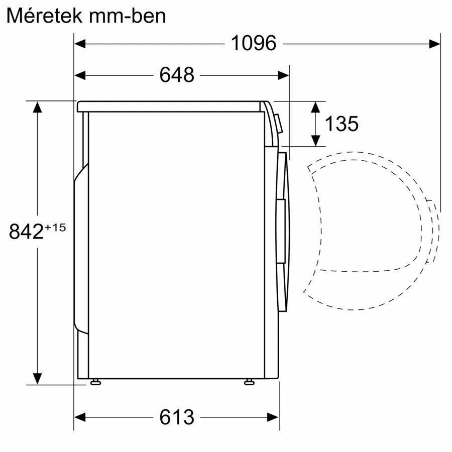 Bosch WQG24591BY fehér, 9kg, hőszivattyús, szárítógép