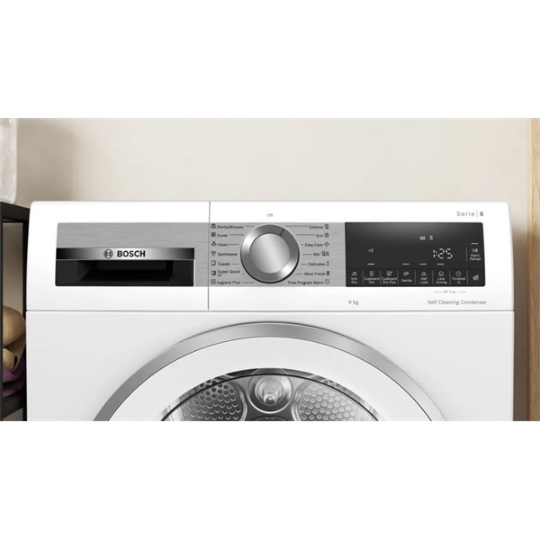 Bosch WQG24591BY fehér, 9kg, hőszivattyús, szárítógép