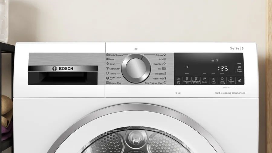 Bosch WQG24591BY fehér, 9kg, hőszivattyús, szárítógép