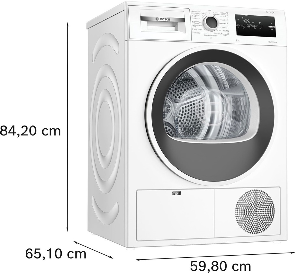 Bosch WTH83256BY fehér, 8kg, kondenzációs, szárítógép