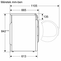 Bosch WTH85292BY hőszivattyús szárítógép 8 kg