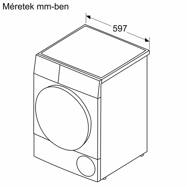 Bosch WTH85292BY hőszivattyús szárítógép 8 kg