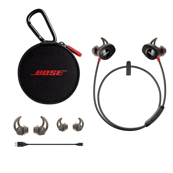 Bose SoundSport Bluetooth Pulse fekete-piros sport fülhallgató (Újracsomagolt)