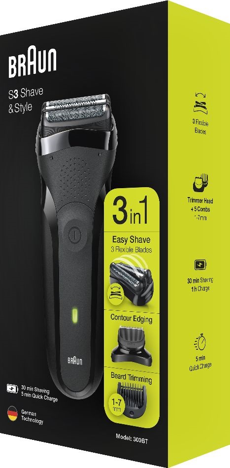 Braun 300BT fekete elektromos borotva