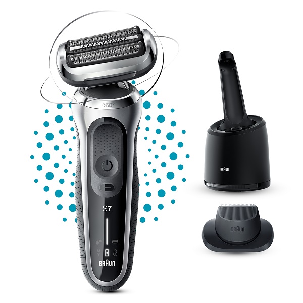 Braun 71-S7200CC fekete-ezüst akkumulátoros férfi borotva