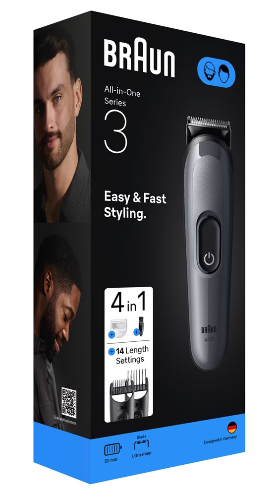 Braun AIO 3500 multifunkciós testszőrzet ápoló