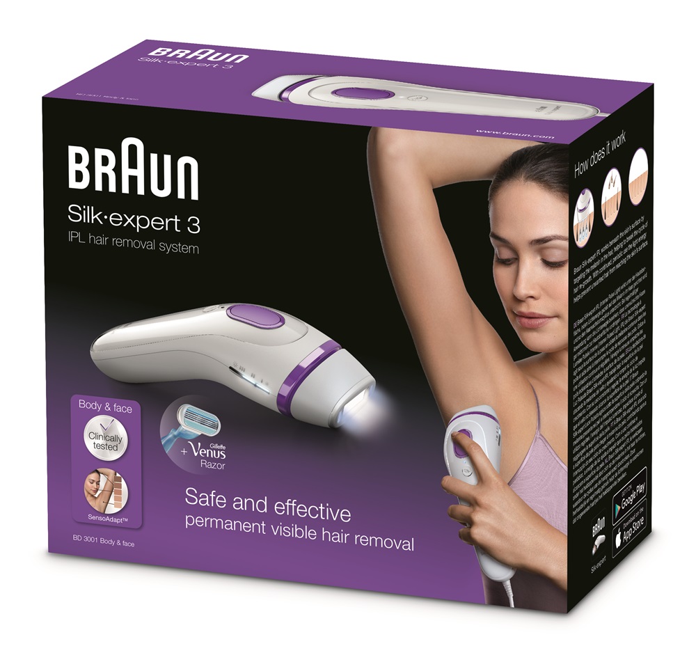 Braun Silk-expert 3 BD3001 IPL villanófényes szőrtelenítő