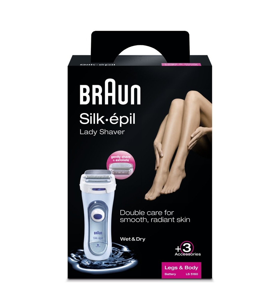 Braun LS5160 Silk&Soft LadyShaver női elemes borotva