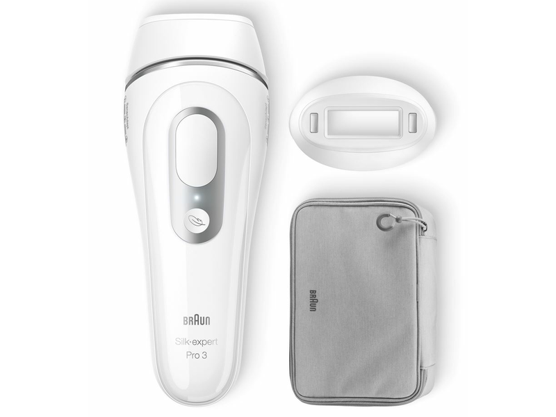 Braun Silk-expert IPL PL3020 fehér-ezüst villanófényes szőrtelenítő