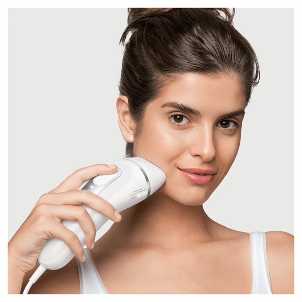 Braun Silk-expert IPL PL3133 fehér-ezüst villanófényes szőrtelenítő