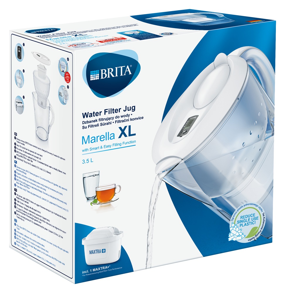 Brita BRH1039275 Marella XL Maxtra+ 3,5l fehér vízszűrő kancsó