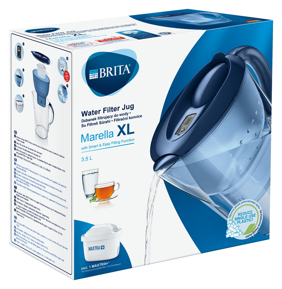 Brita BRH1039276 Marella XL Maxtra+ 3,5l kék vízszűrő kancsó