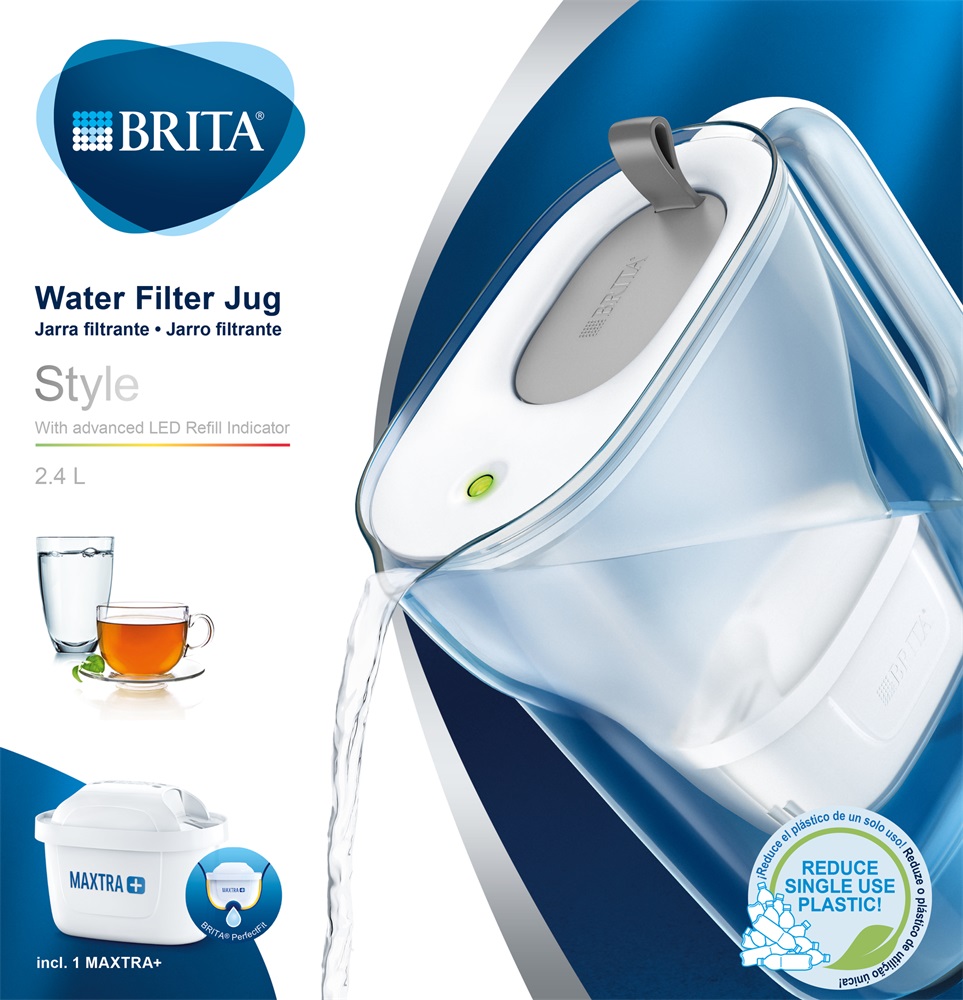 Brita BRH1039278 Sytle Maxtra+ 2,4l szürke vízszűrő kancsó