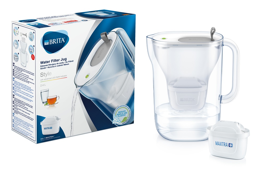Brita BRH1039278 Sytle Maxtra+ 2,4l szürke vízszűrő kancsó