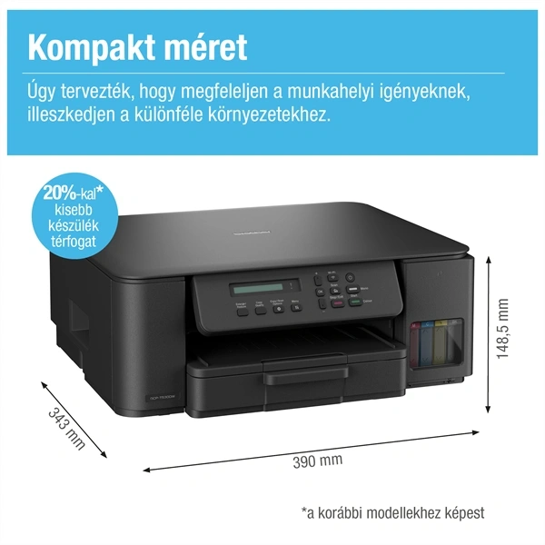 Brother DCP-T530W A4/16 lap/perc/WiFi/USB/duplex színes multifunkciós tintasugaras nyomtató