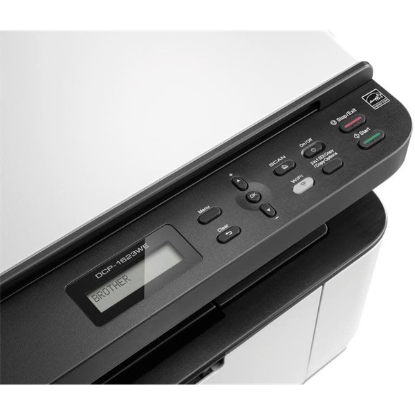 Brother DCP-1623WE + PTH110 MFP NY/M/S mono multifunkciós  lézernyomtató + címkenyomtató
