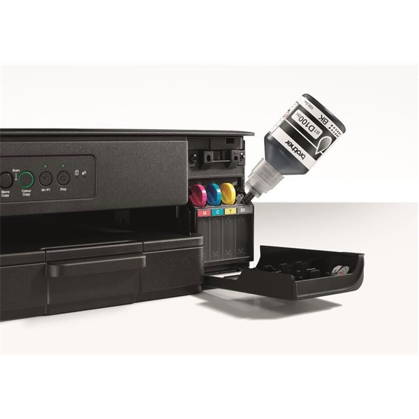 Brother DCP-T430W + PTH107 MFP NY/M/S színes multifunkciós tintasugaras nyomtató + címkéző