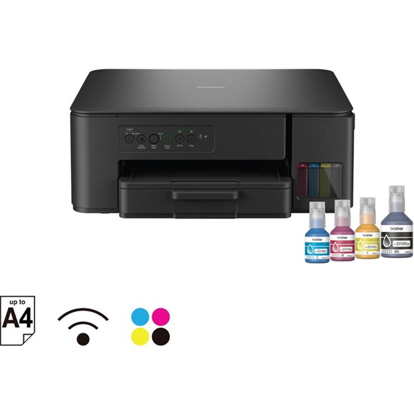 Brother DCP-T430W + PTH107 MFP NY/M/S színes multifunkciós tintasugaras nyomtató + címkéző