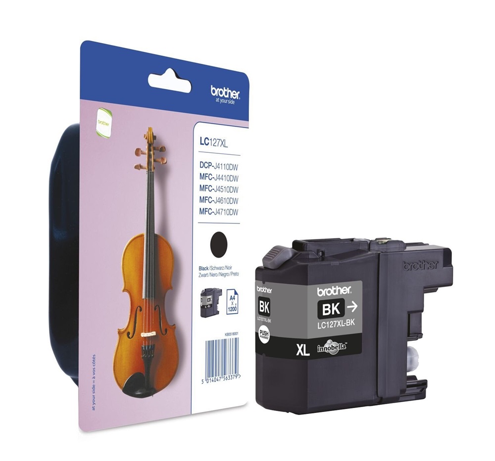 Brother LC127XLBK Tintapatron XL, fekete