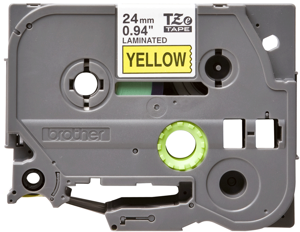 Brother TZE-651 24mmx8m sárga/fekete laminált szalag