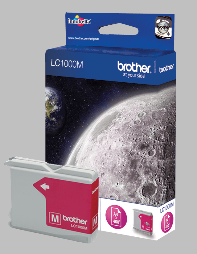 Brother Tintapatron LC1000M, 400 oldal, Magenta