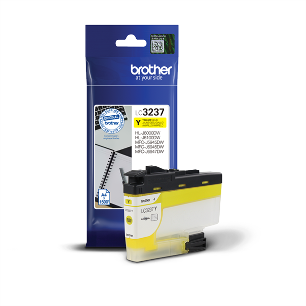Brother Tintapatron LC3237Y, 1500 oldal, Yellow