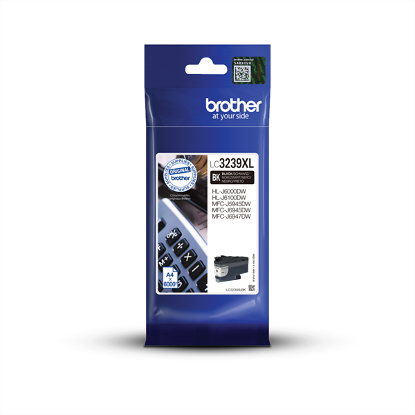 Brother Tintapatron LC3239XLBK, Szuper nagy töltetű - 6000 oldal, Fekete
