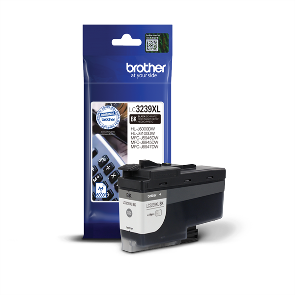Brother Tintapatron LC3239XLBK, Szuper nagy töltetű - 6000 oldal, Fekete