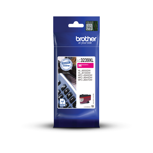 Brother Tintapatron LC3239XLM, Szuper nagy töltetű - 5000 oldal, Magenta