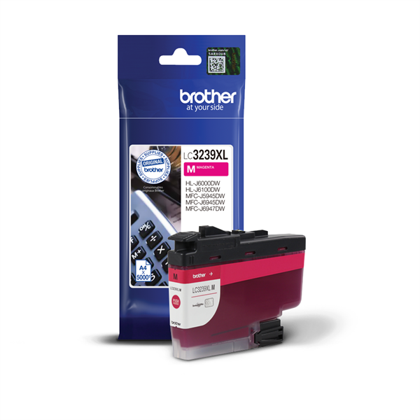 Brother Tintapatron LC3239XLM, Szuper nagy töltetű - 5000 oldal, Magenta