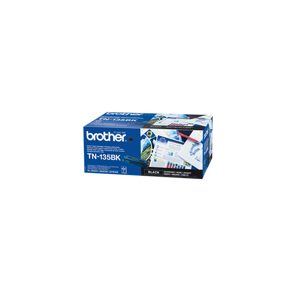 Brother Toner TN-135BK, Nagy töltetű - 5000 oldal, Fekete