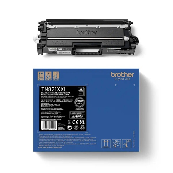 Brother Toner TN-821XXLBK 15.000/oldal