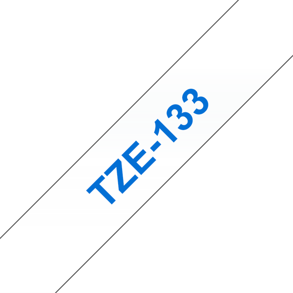 Brother szalag TZe-133, Átlátszó alapon Kék, Laminált, 12mm 0.47", 8 méter