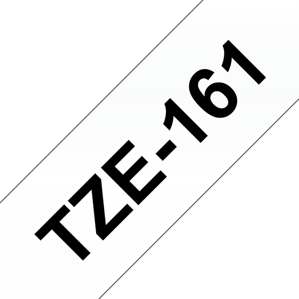 Brother szalag TZe-161, Átlátszó alapon Fekete, Laminált, 36mm 1.4", 8 méter