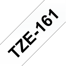 Brother szalag TZe-161, Átlátszó alapon Fekete, Laminált, 36mm 1.4", 8 méter