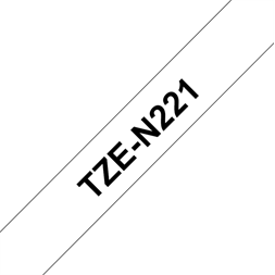 Brother szalag TZe-N221, Fehér alapon Fekete, Nem laminált, 9mm 0.35", 8 méter