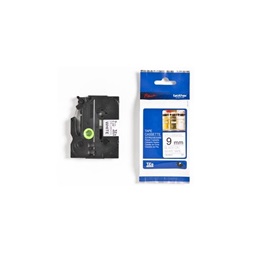 Brother szalag TZe-N221, Fehér alapon Fekete, Nem laminált, 9mm 0.35", 8 méter