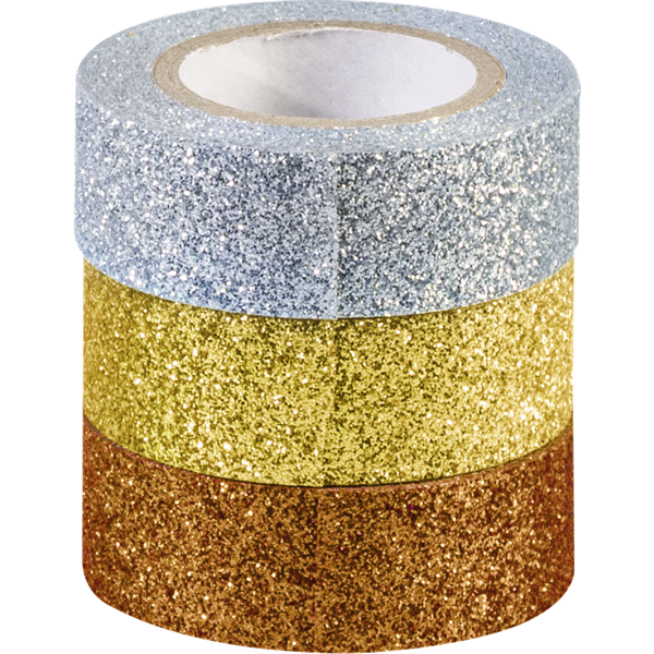 Heyda Gold-Silver 3 db glitteres ragasztószalag