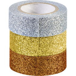 Heyda Gold-Silver 3 db glitteres ragasztószalag