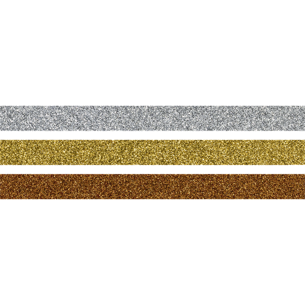 Heyda Gold-Silver 3 db glitteres ragasztószalag