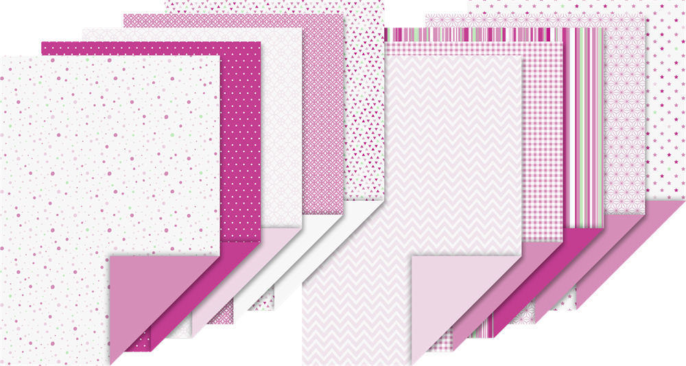 Heyda Pink A4 20 lapos kartonlap szett