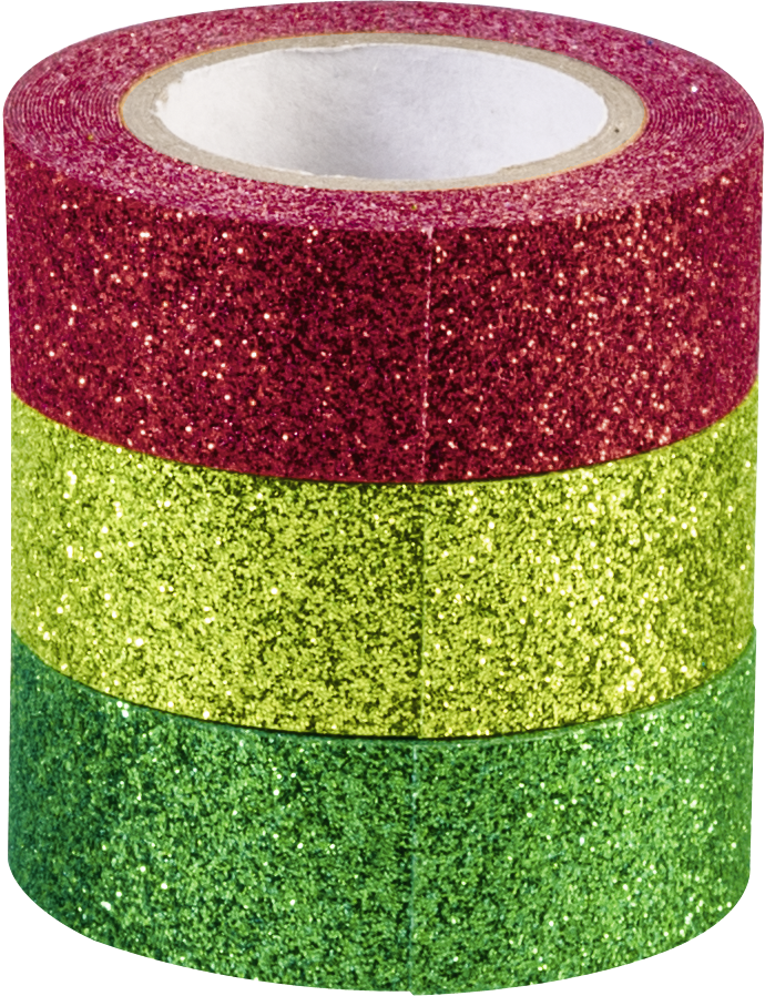 Heyda X-Mas 3 db glitteres ragasztószalag