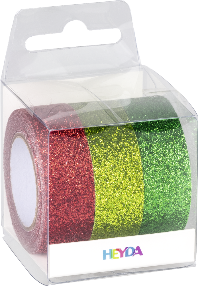 Heyda X-Mas 3 db glitteres ragasztószalag