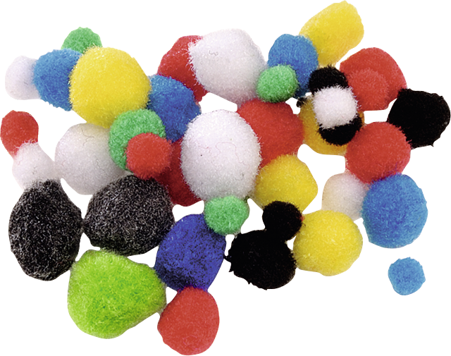 Knorr Prandell színes 8-20 mm 100 db/csomag pompom