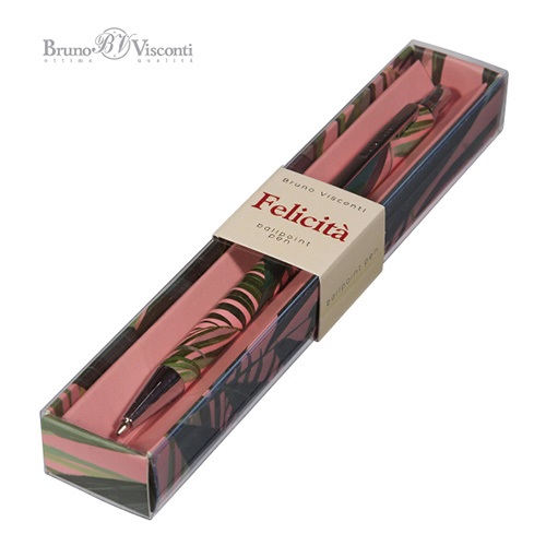 Bruno Visconti Felicita Palm leaves 0,7 mm, kék, fém golyóstoll