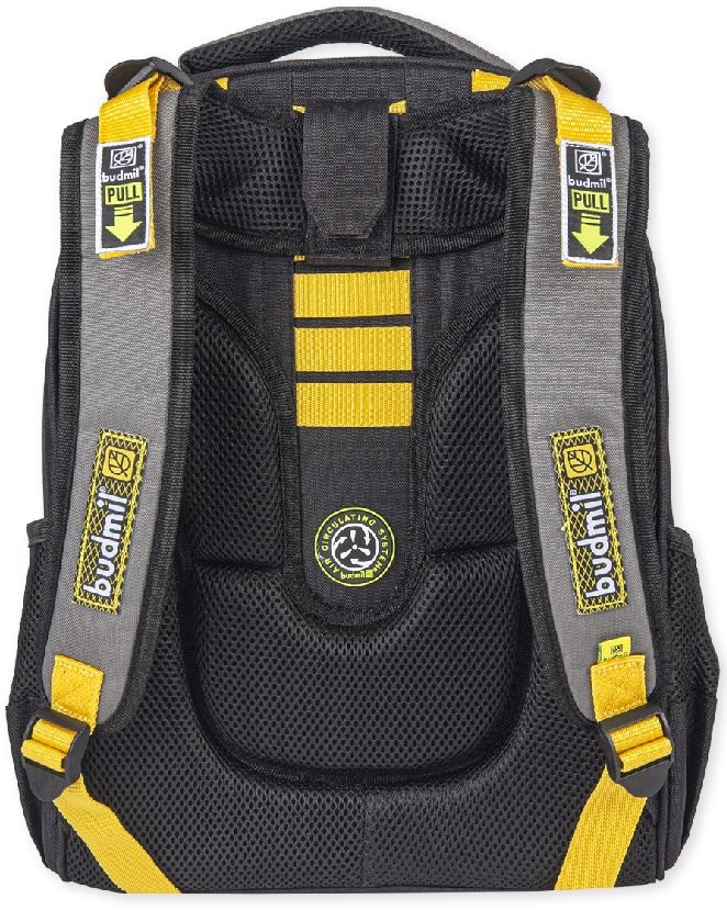 Budmil 10220012032 fekete kutyás ergonómiai hátitáska